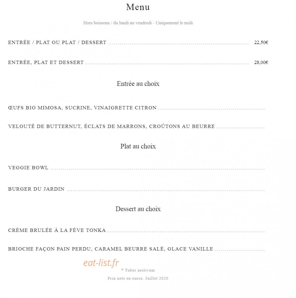 Les Belles Plantes — carte page 3