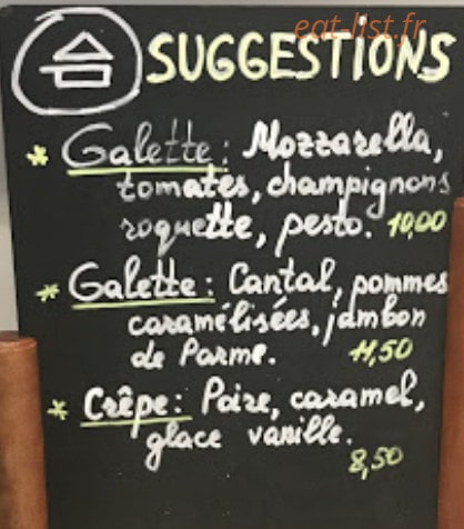 Les Galandines — carte page 1