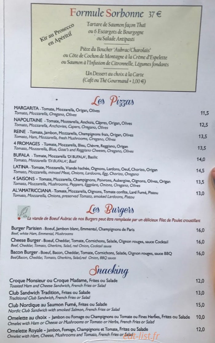 Les Patios — carte page 1