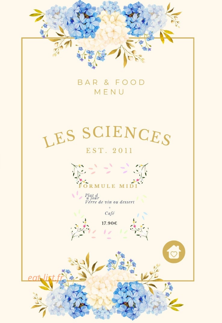 Les Sciences — carte page 1
