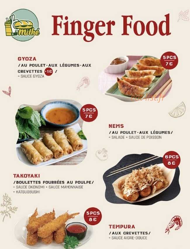 Mì thé — carte page 2