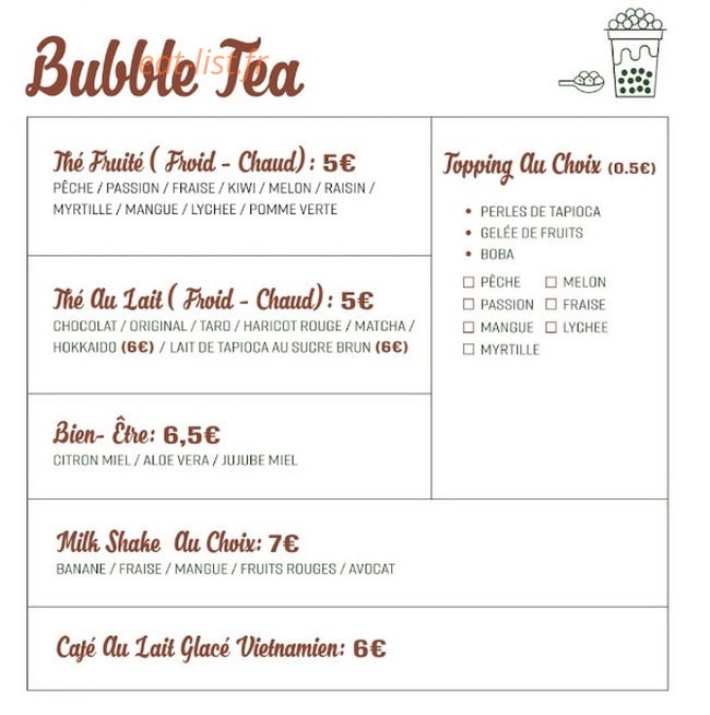 Mì thé — carte page 3