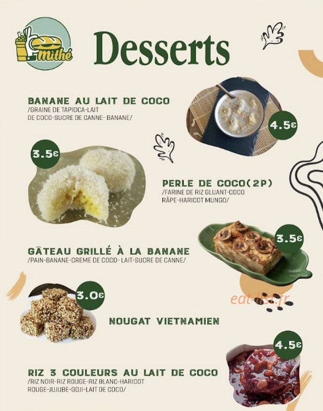 Mì thé — carte page 4