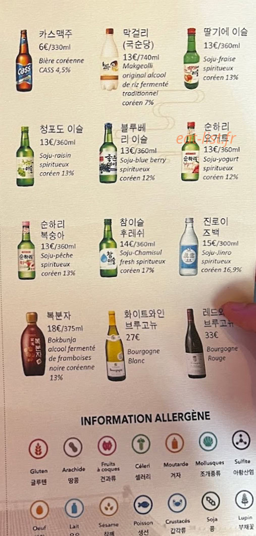 Monsieur Kim — carte page 6