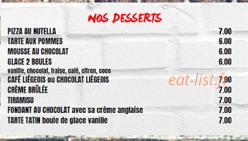 New York Café — carte page 3