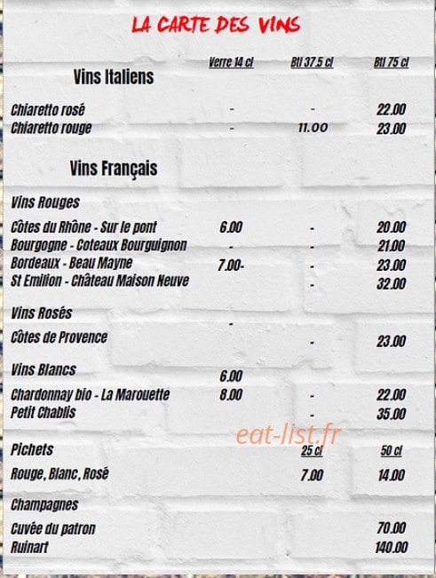 New York Café — carte page 4