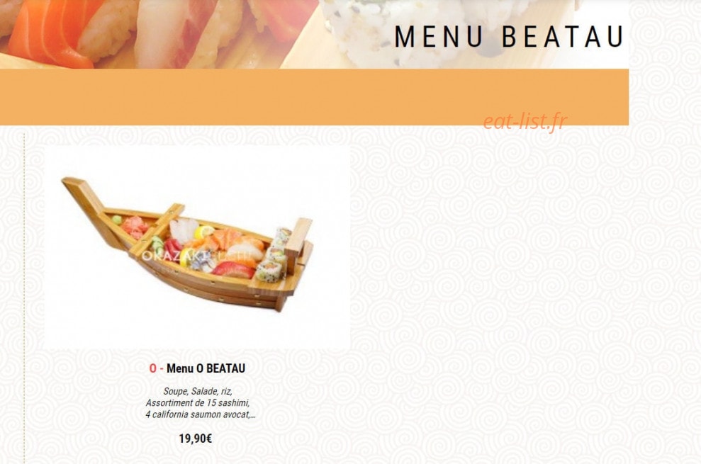 Okazaki Sushi — carte page 17