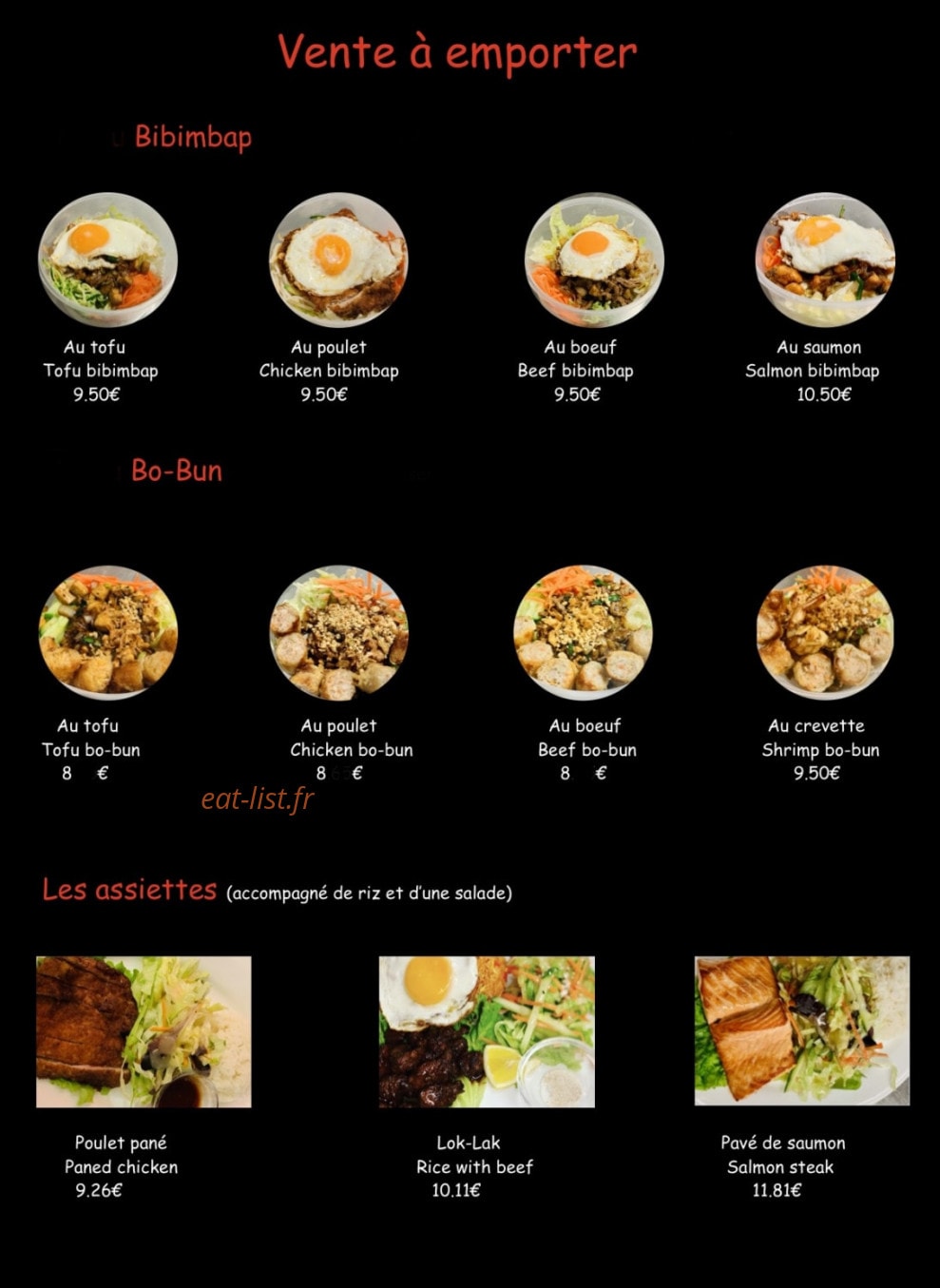 Panda wok — carte page 2