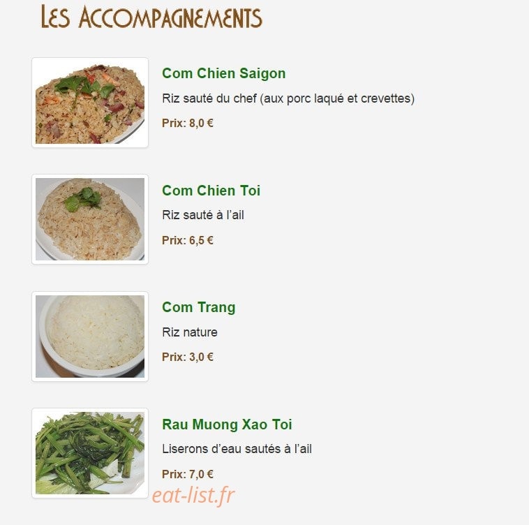 Petit Saigon — carte page 9