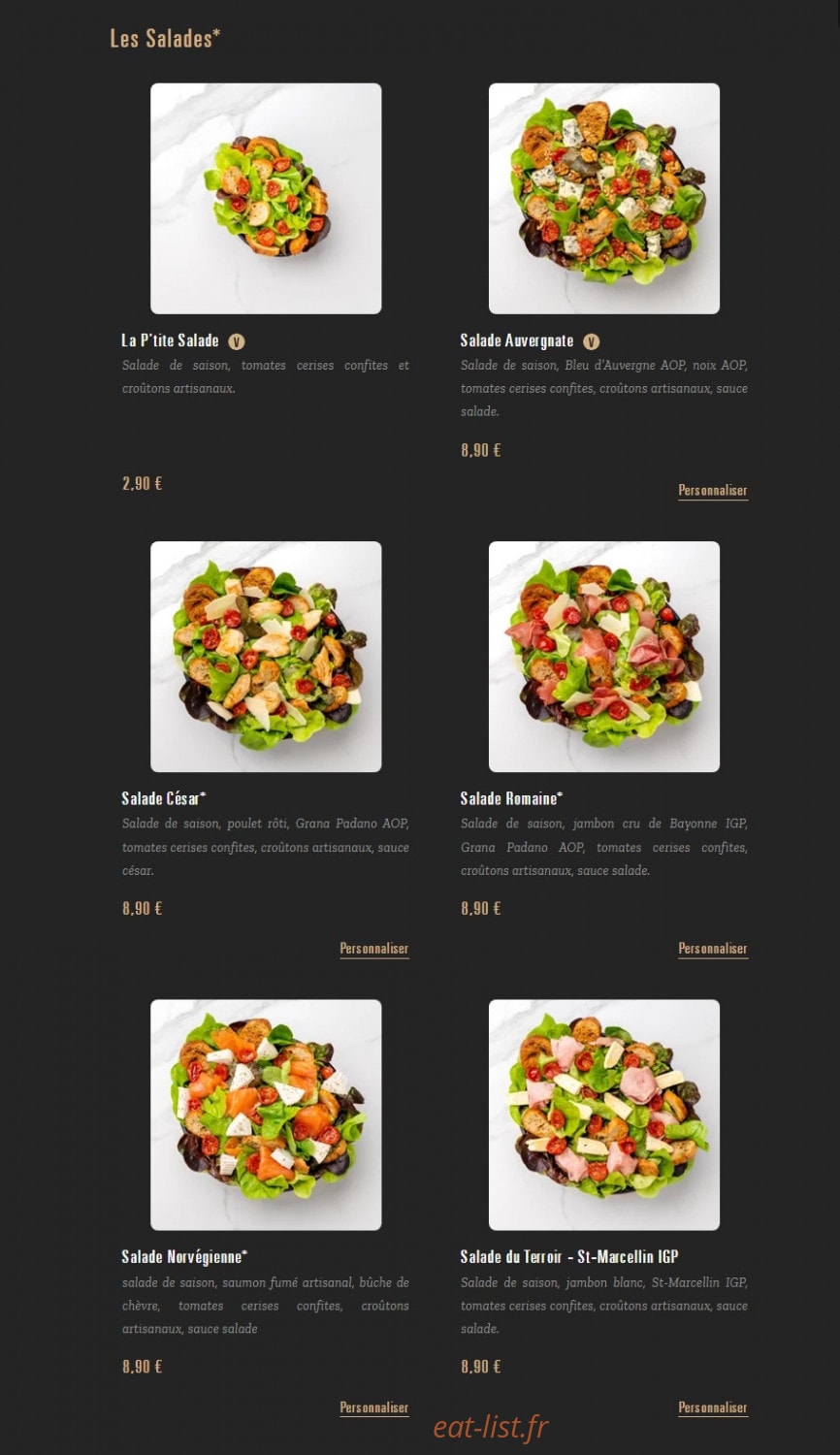 Pizza Cosy — carte page 4