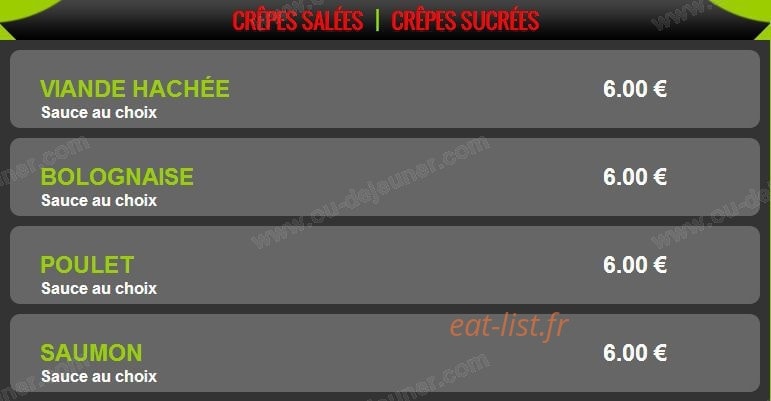 Pizza Escale 24 — carte page 14