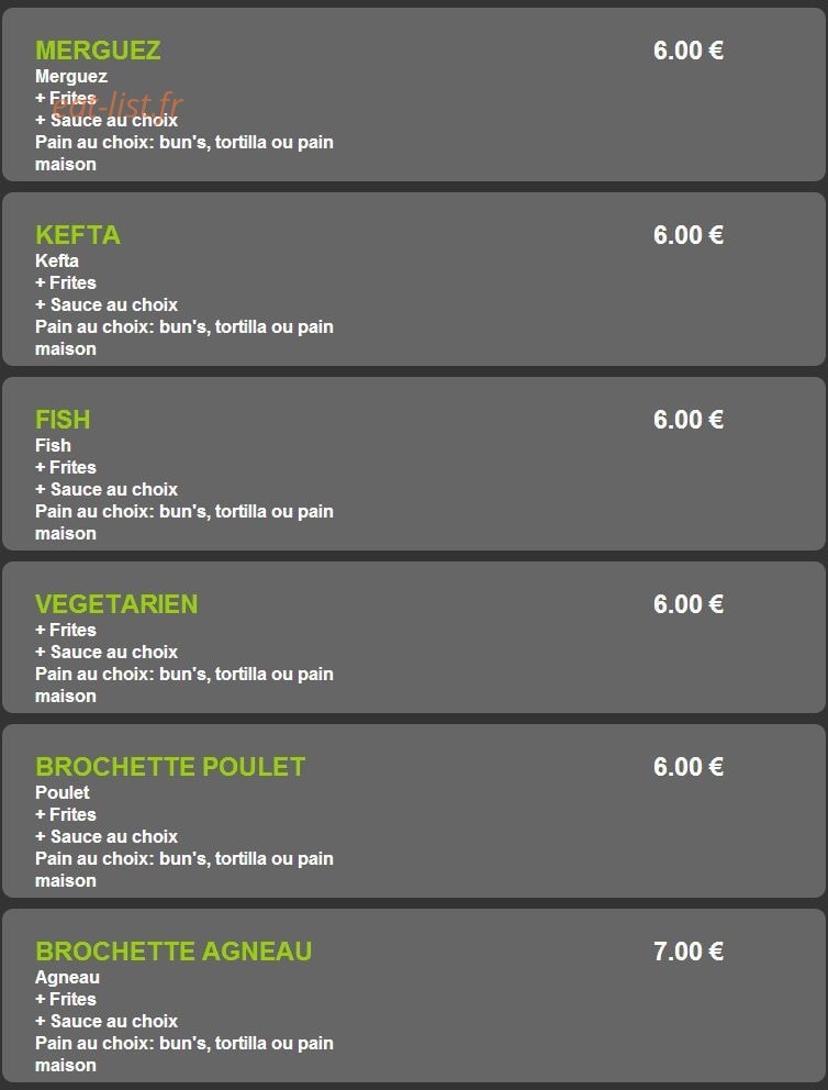 Pizza Escale 24 — carte page 8