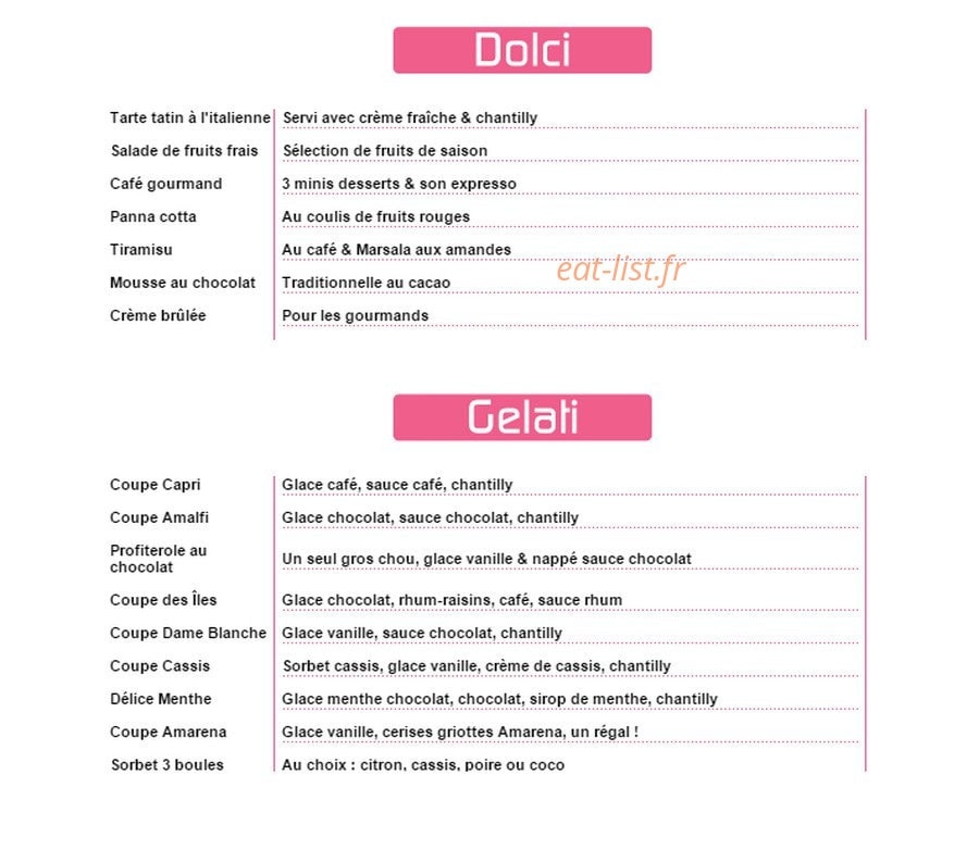 Pizza Roma — carte page 3