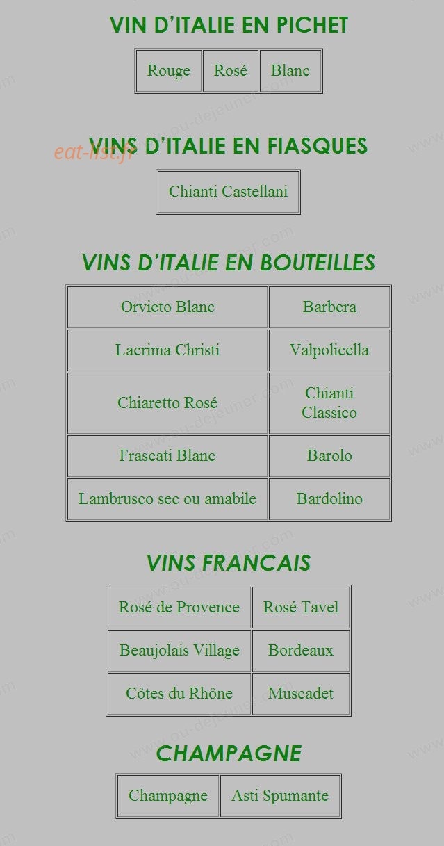 Pizza Sarno — carte page 15