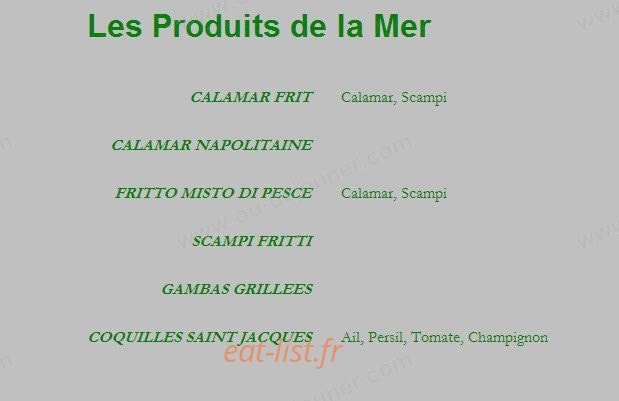 Pizza Sarno — carte page 5