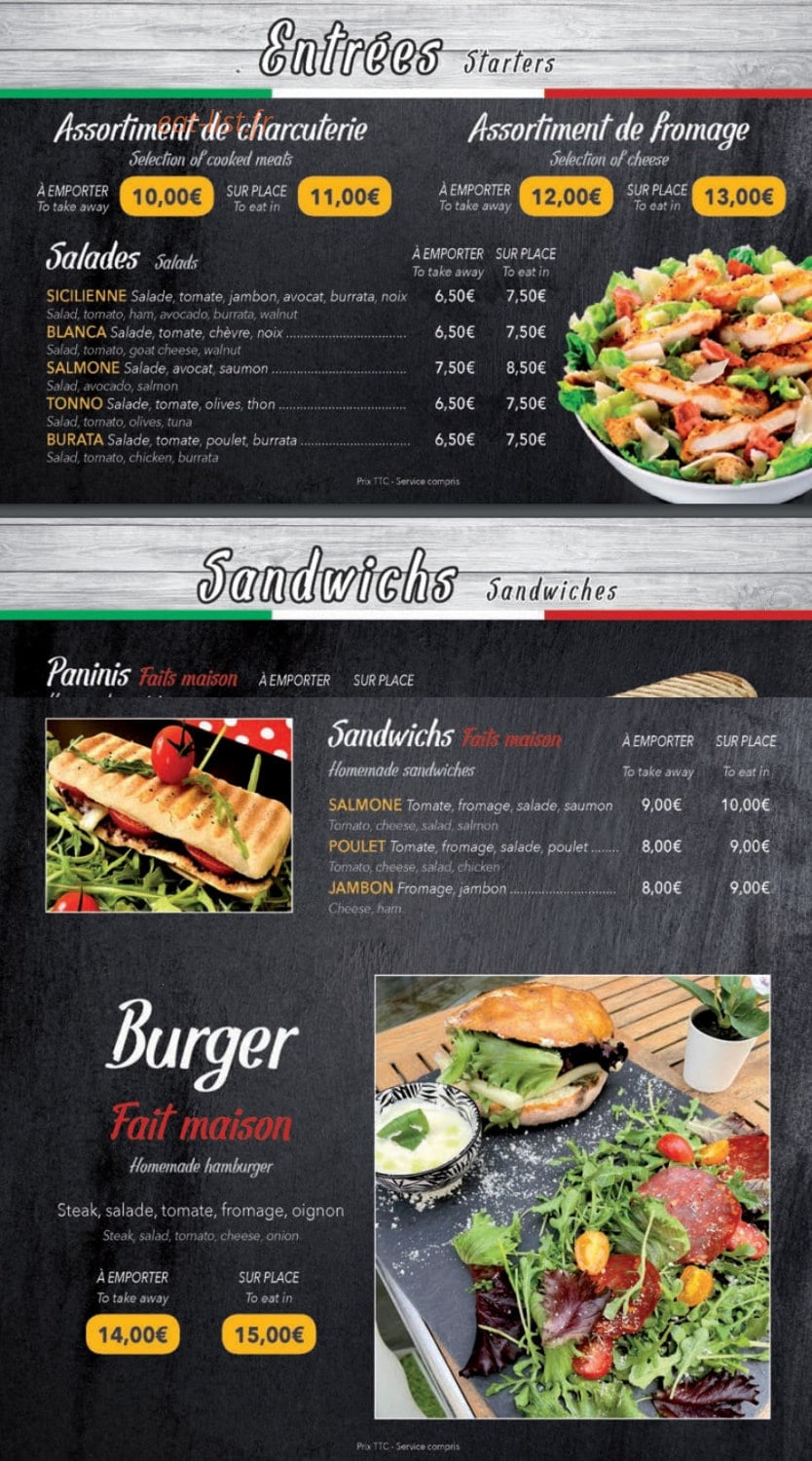 Pizzeria Atre3 — carte page 4