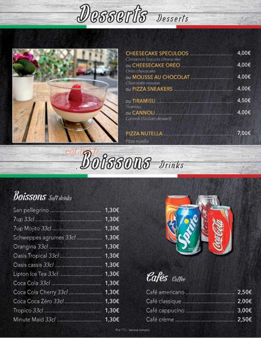 Pizzeria Atre3 — carte page 6