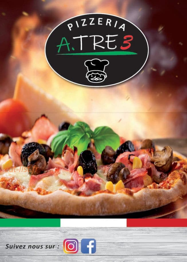 Pizzeria Atre3 — carte page 1