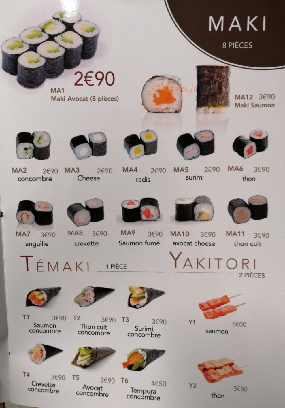 Poké fresh — carte page 6
