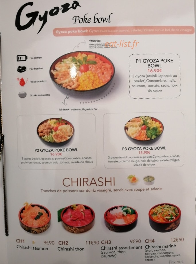 Poké fresh — carte page 1