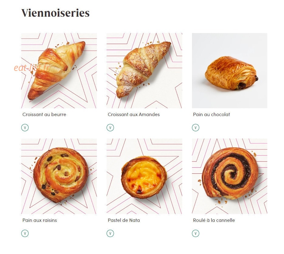 Pret A Manger — carte page 15