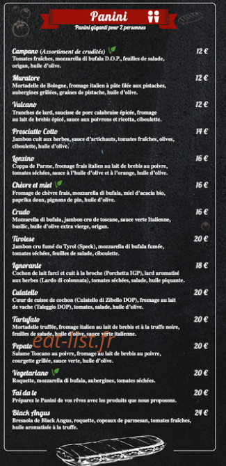 Prosciutteria — carte page 2