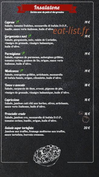Prosciutteria — carte page 1