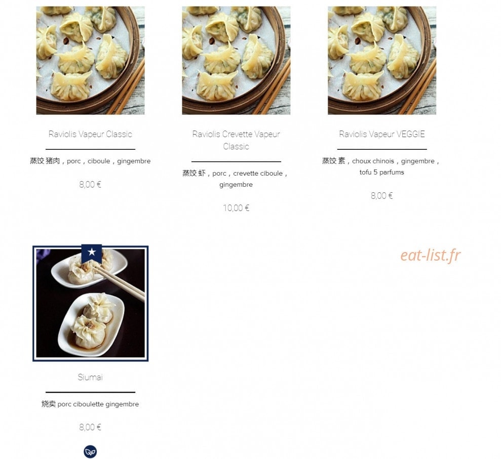 Restaurant X Lagrange — carte page 5