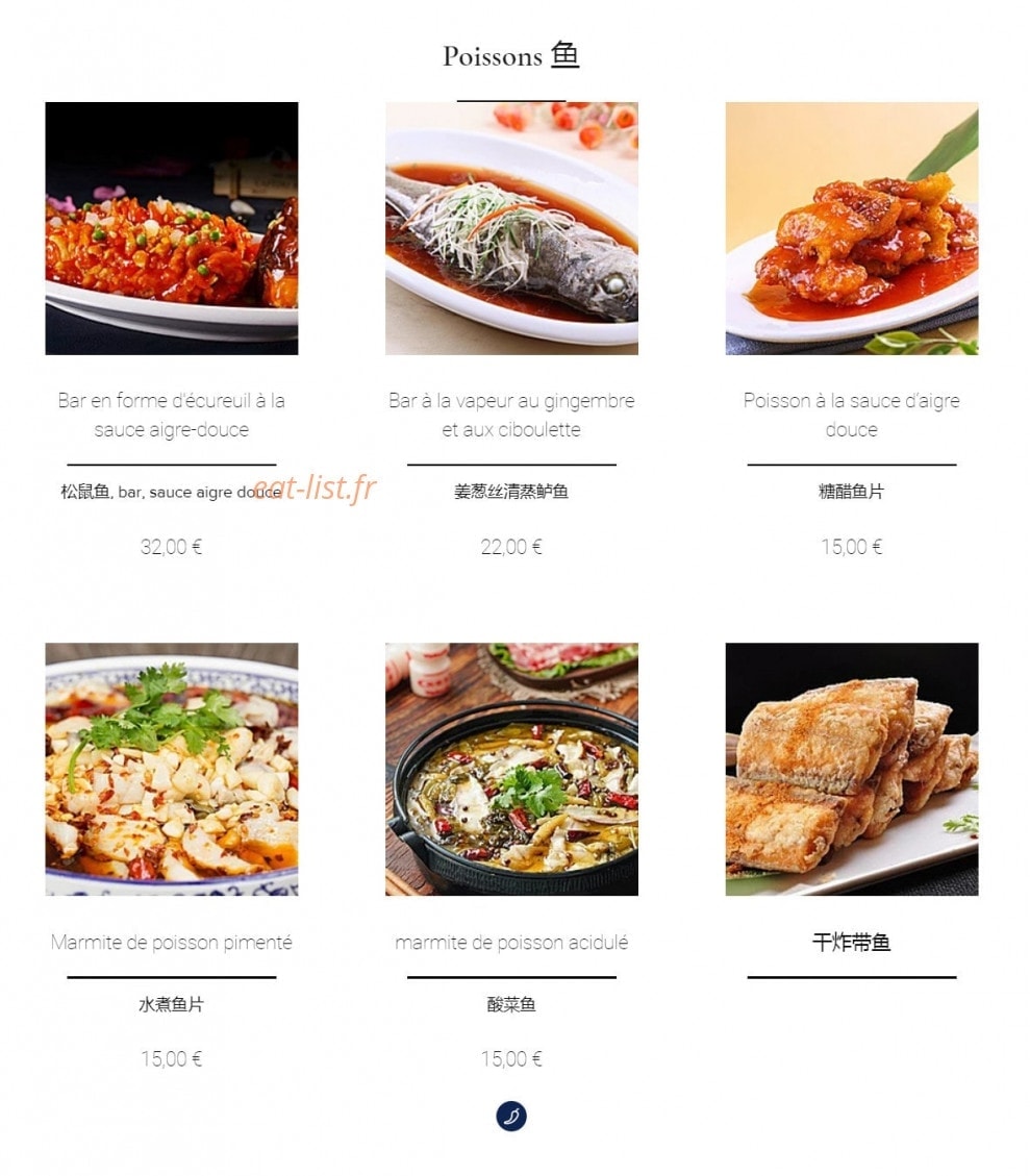 Restaurant X Lagrange — carte page 10
