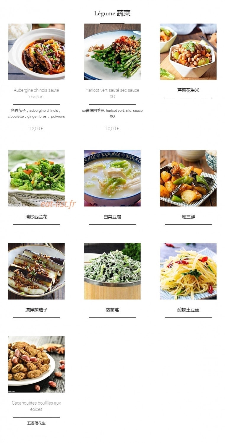 Restaurant X Lagrange — carte page 15