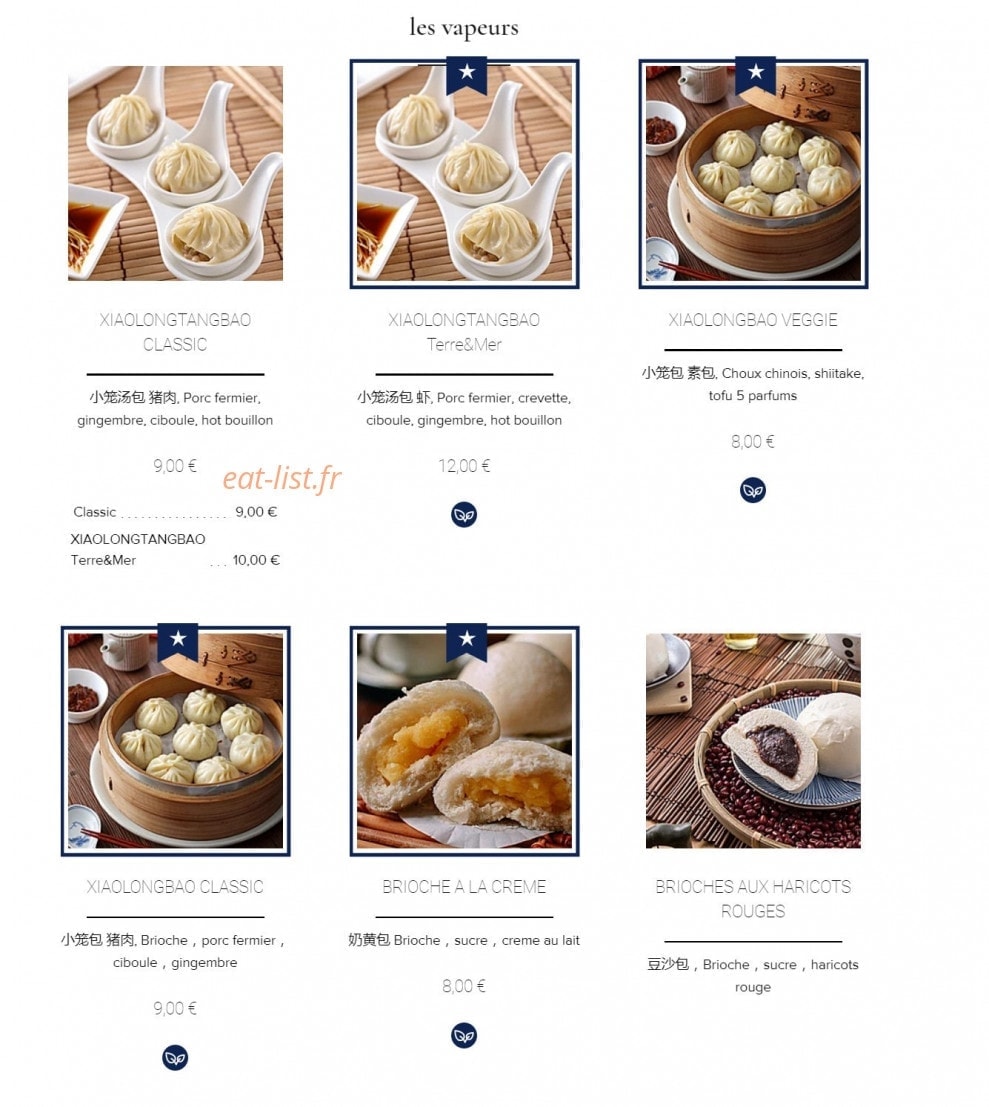 Restaurant X Lagrange — carte page 4