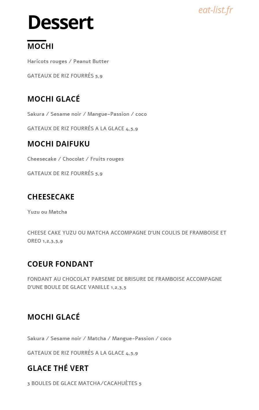 Shiso Burger — carte page 4