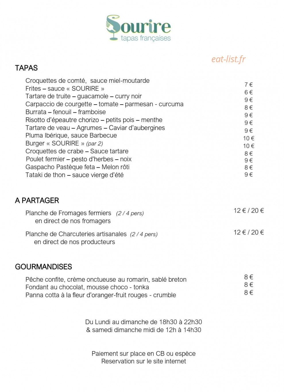 Sourire — carte page 1