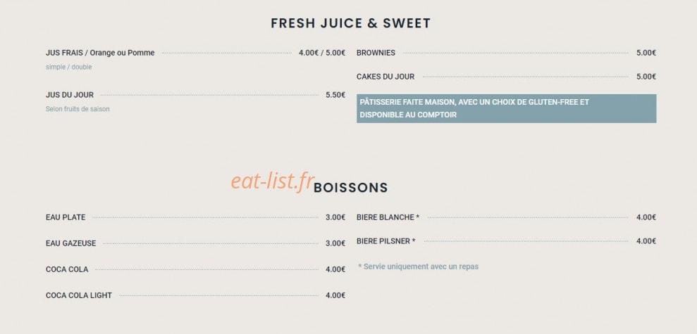 Strada café — carte page 2