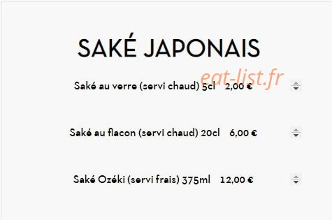 Sushiko — carte page 27