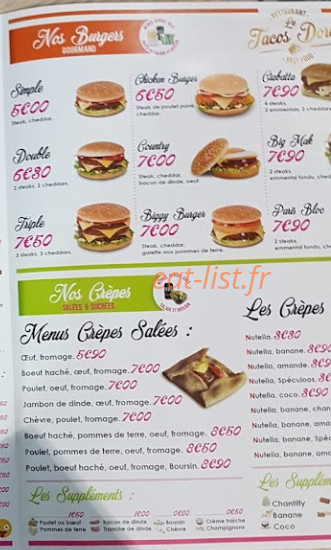 Tacos Dorė — carte page 3
