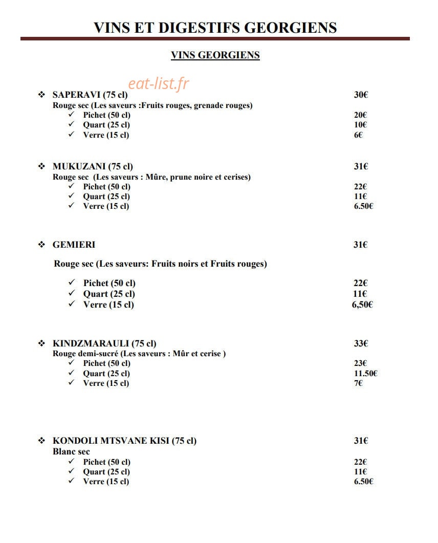 Tamada — carte page 8