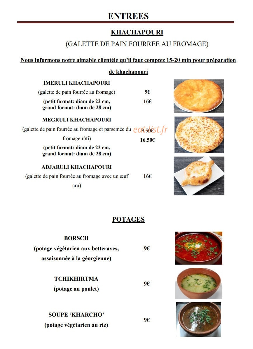 Tamada — carte page 2