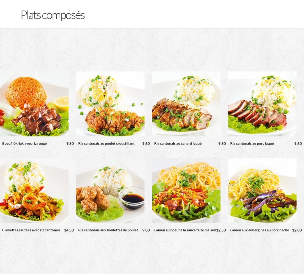 Tasty nouilles — carte page 7
