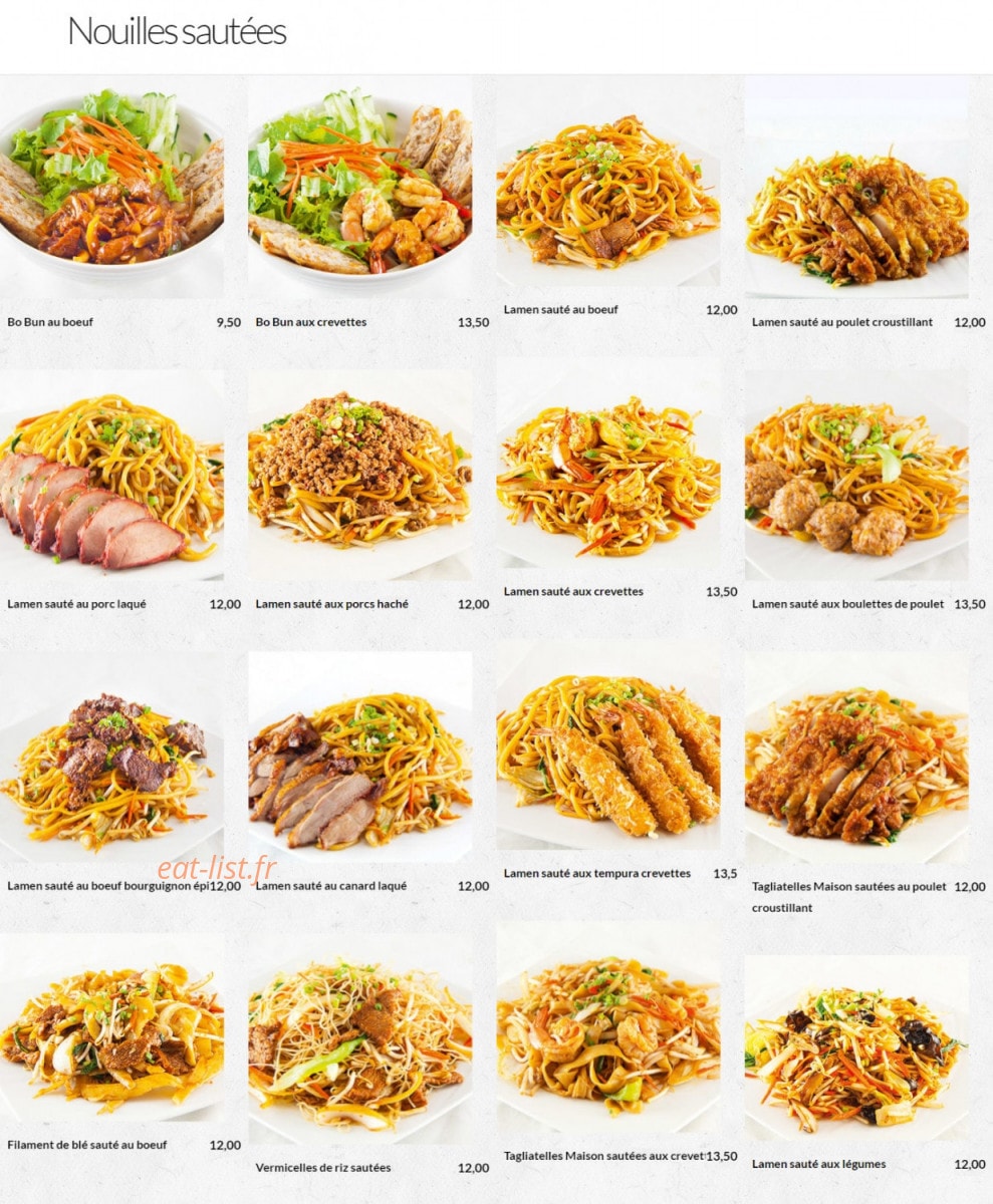 Tasty nouilles — carte page 3