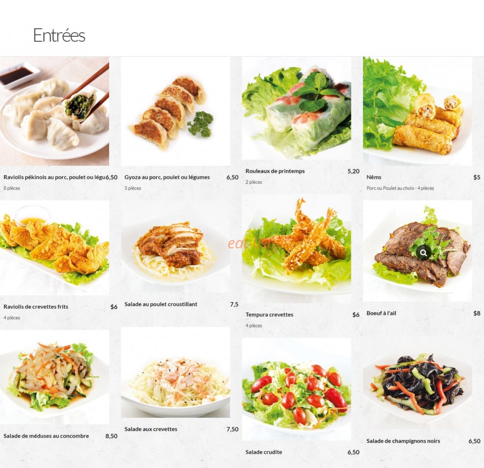 Tasty nouilles — carte page 1