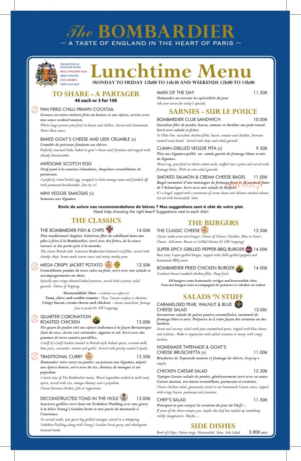 The Bombardier — carte page 1