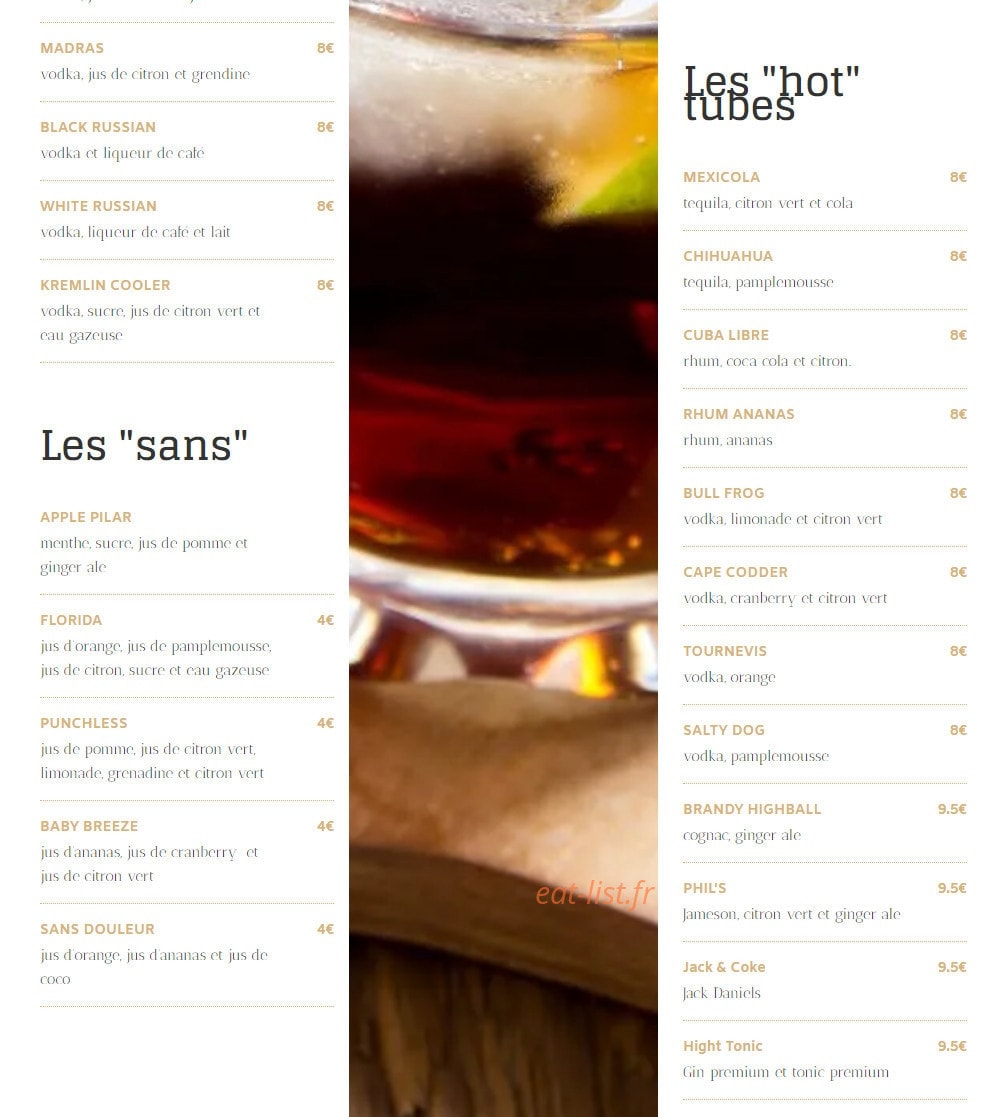The Local — carte page 3