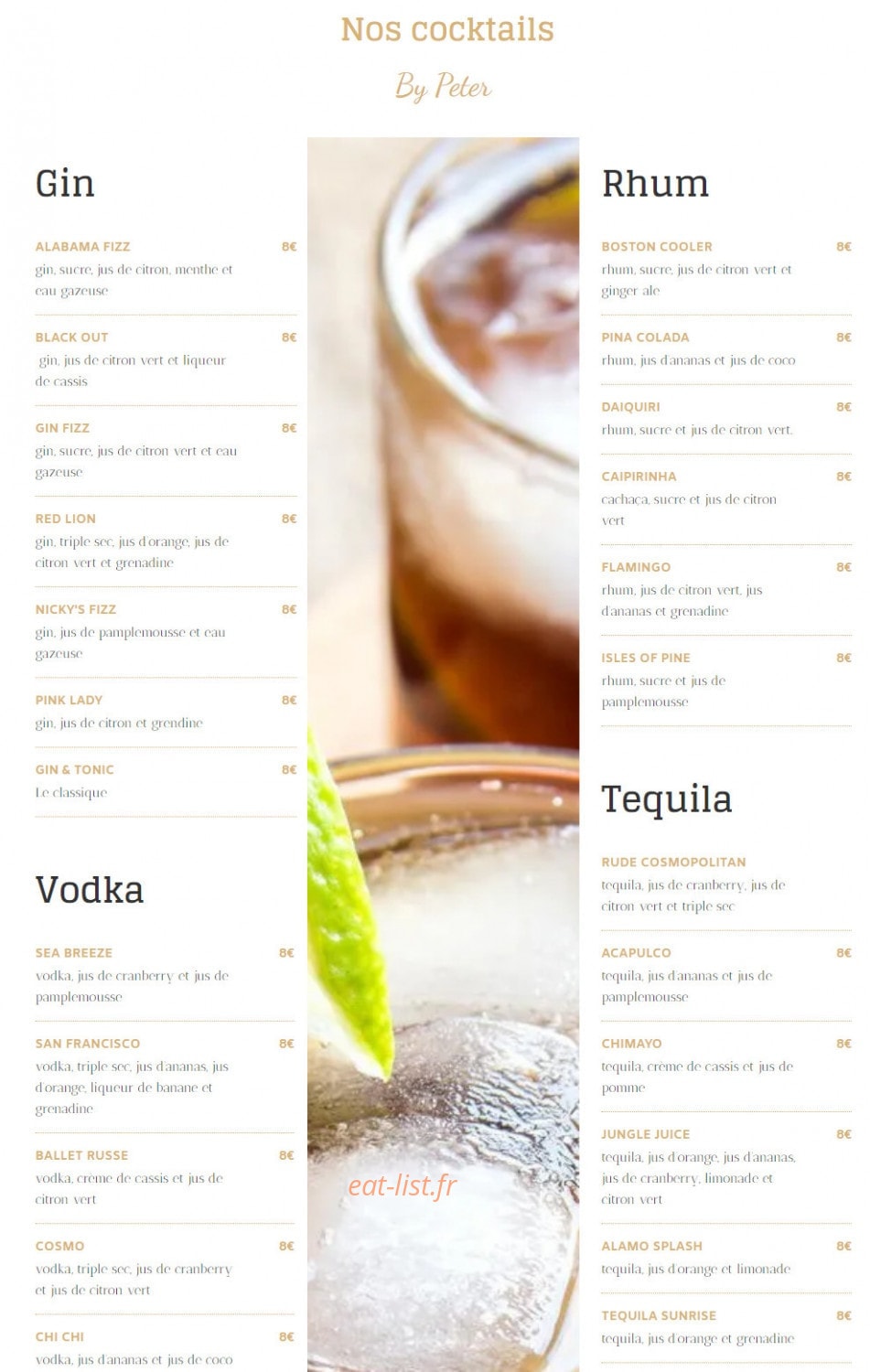 The Local — carte page 2