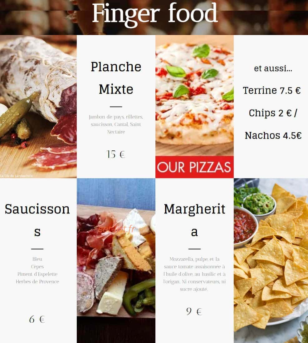 The Local — carte page 6
