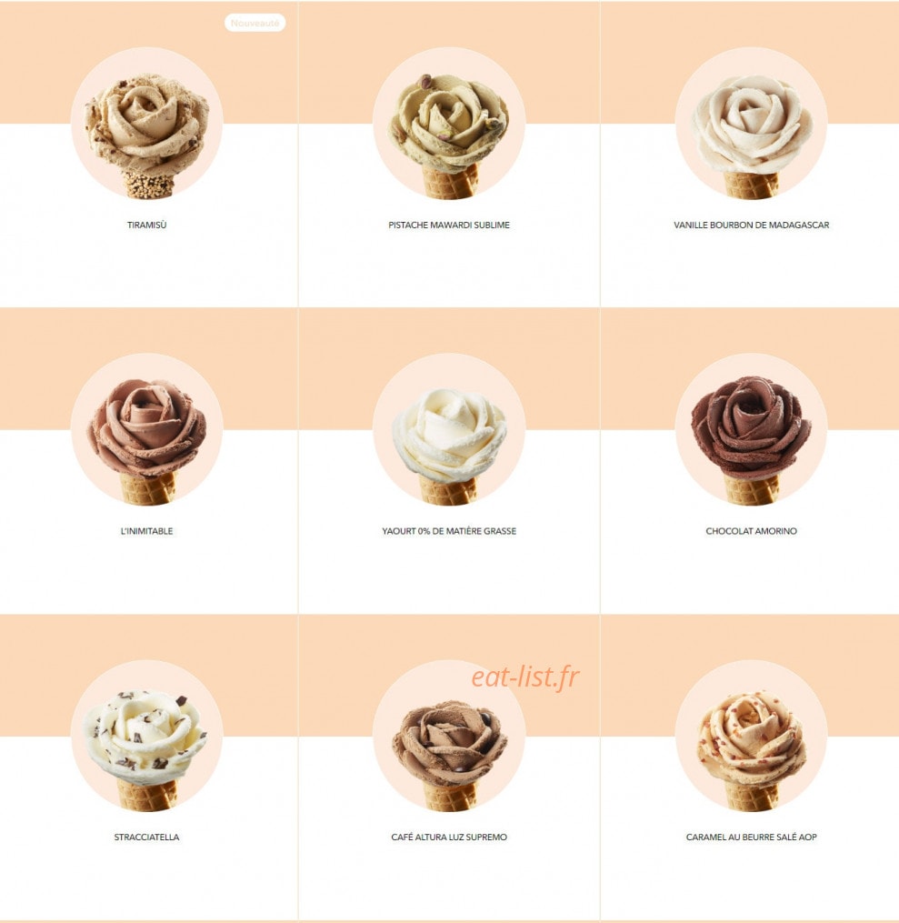 Amorino — carte page 3