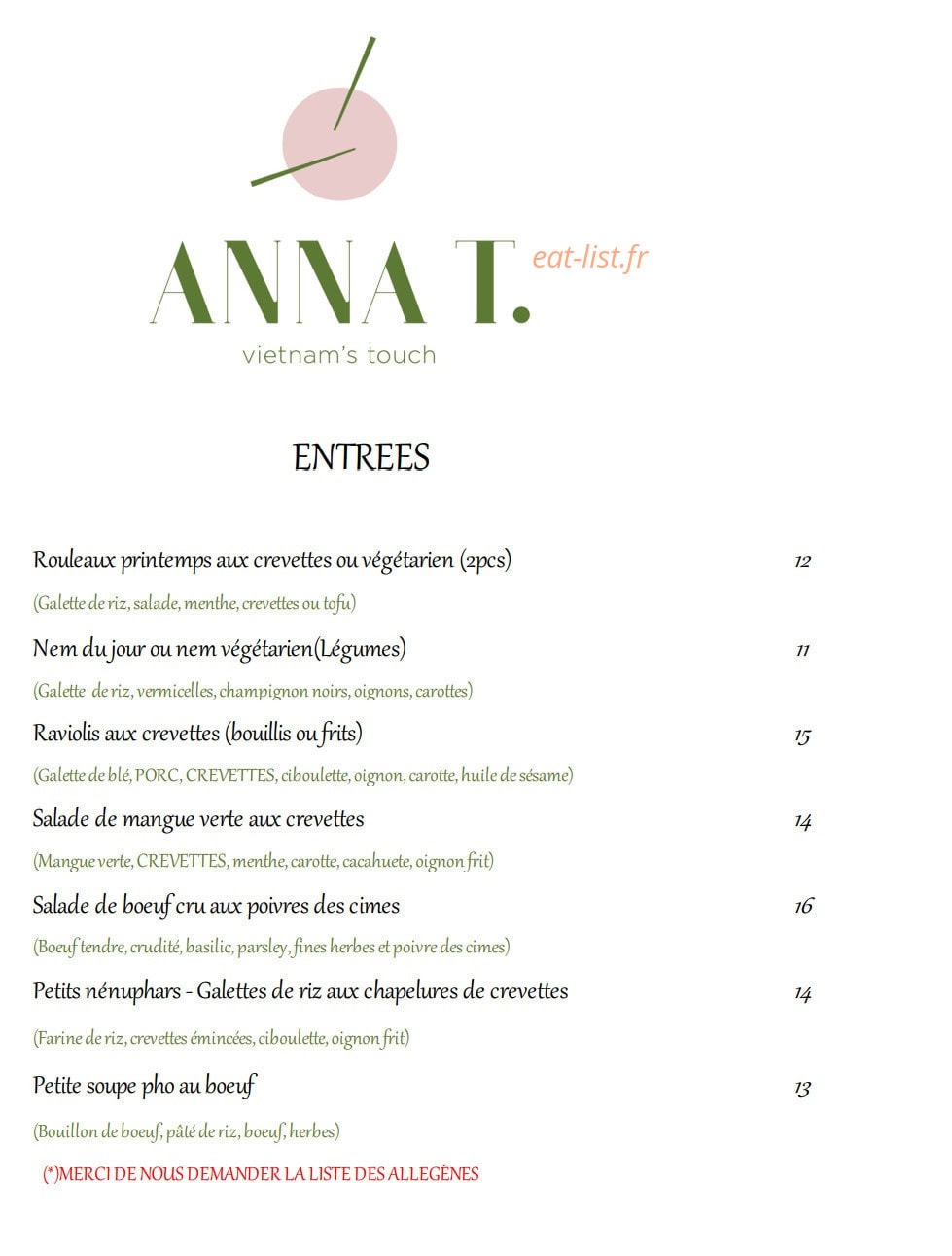 Anna T — carte page 1