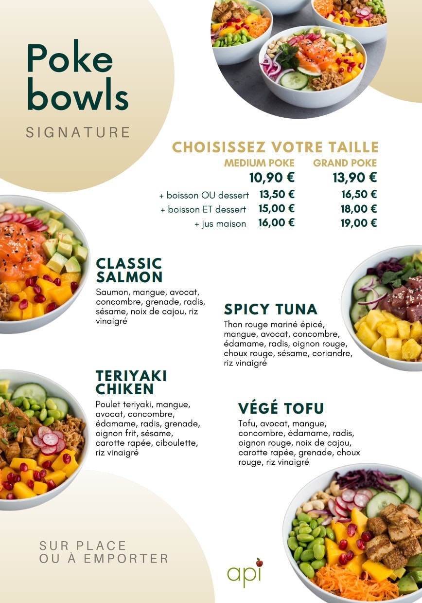 Api Poke bowl — carte page 3
