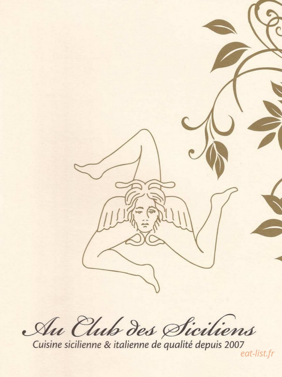 Au club des siciliens — carte page 1