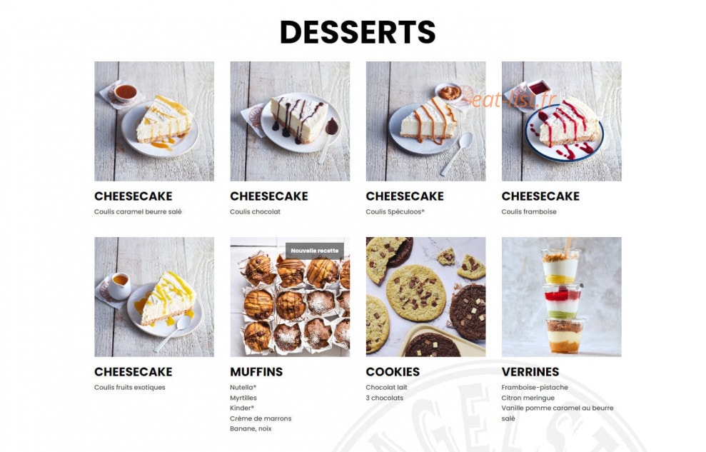Bagelstein — carte page 4